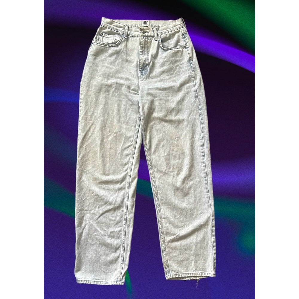 BDG Urban Outfitters High-Rise Baggy Jeans Light Wash Blue Cotton Womens Size 29